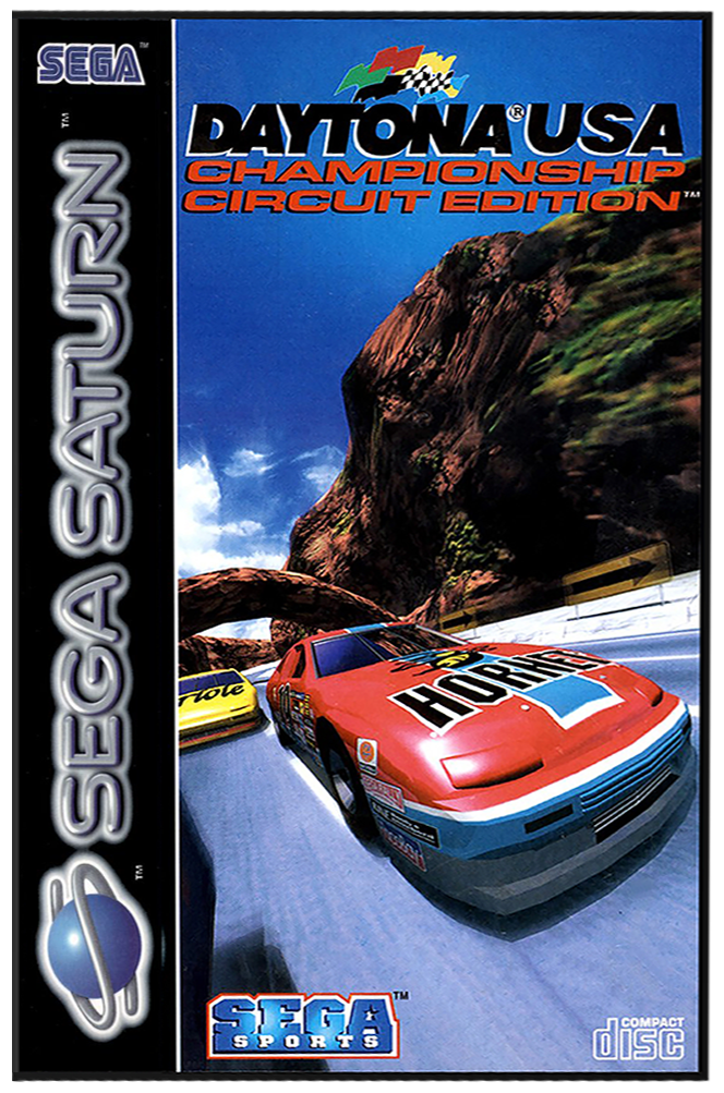 Daytona USA Championship Circuit Edition box art for Sega Saturn